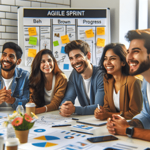 Grupo de personas latinas trabajando en grupo