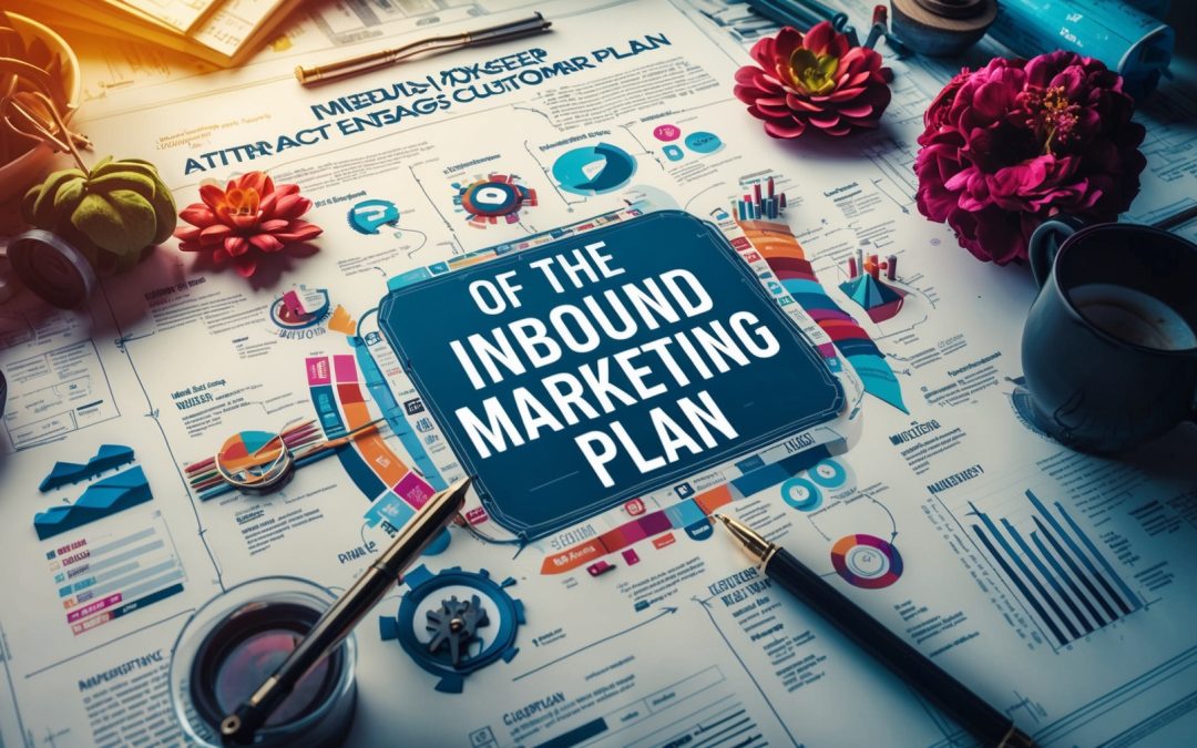 ilustration of table with a marketing plan concept written in a paper