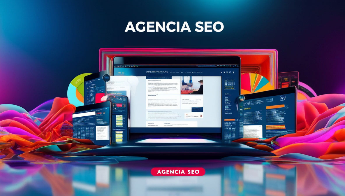 Ilustracion con una pantalla de una laptop y un letrero sobre el seo